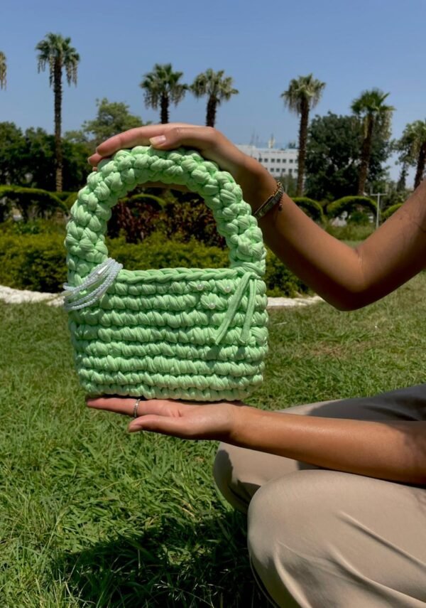 ⁦Buffy Chunky Bag ( Mint Green )⁩ - الصورة ⁦2⁩