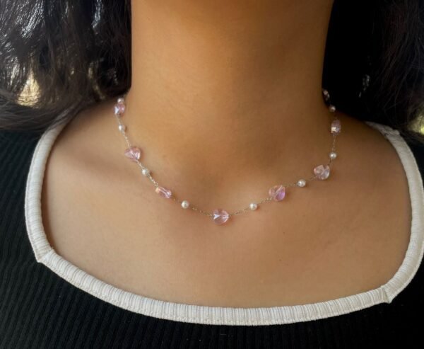 Blush Hearts Necklace